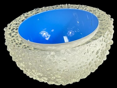 Molly Stone Studio Art Glass Bowl, 1991 SIGNED