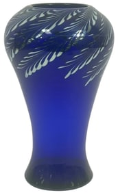 Luigi Onesto Murano Cobalt Blue Art Glass Bowl