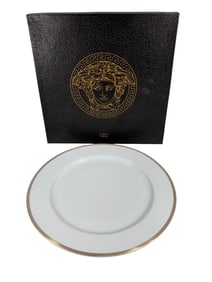 Rosenthal Versace Medaillon Meandre D'Or Plate