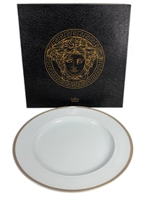 Rosenthal Versace Medaillon Meandre D'Or Plate