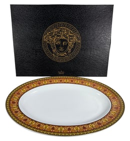 Rosenthal Versace Medusa Porcelain Oval Tray