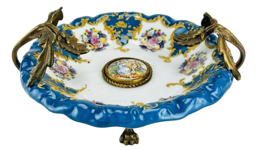 Sevres Style Gilt Bronze Mounted Porcelain Bowl (1 of 5)