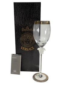 Rosenthal Versace Medusa D'Or White Wine Glass