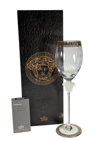 Rosenthal Versace Medusa D'Or White Wine Glass