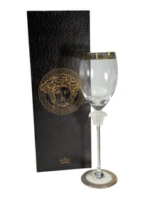 Rosenthal Versace Medusa D'Or White Wine Glass