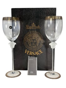 Rosenthal Versace Medusa D'Or Water Glasses 2pcs