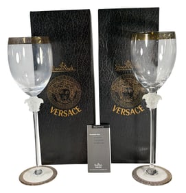 Rosenthal Versace Medusa D'Or Water Glasses 2pcs