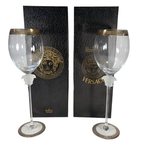 Rosenthal Versace Medusa D'Or Red Wine Glass 2pcs
