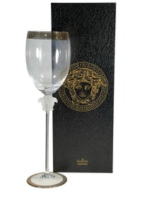 Rosenthal Versace Medusa D'Or Red Wine Glass