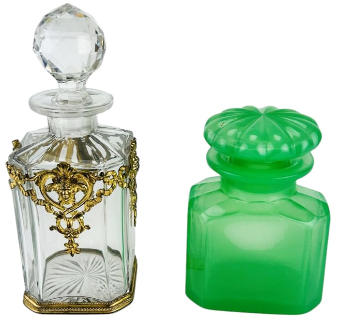 Bohemian Czech & French Art Glass Perfume Bottle (1 of 4)