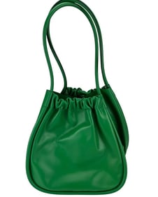 Proenza Schouler Green Leather Drawstring Tote Bag