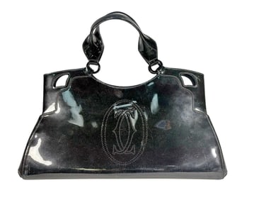 Cartier Marcello Style Pattern Leather Handbag