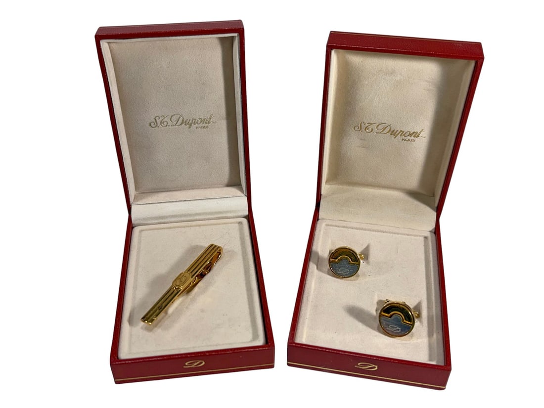 St Dupont, Paris Tie Clip & Cufflinks 3pc LOT (1 of 6)