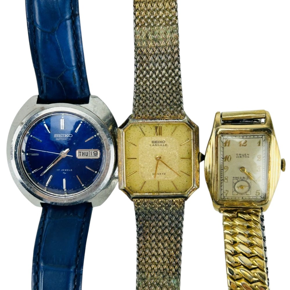 Seiko Automatic, Lassale & Gruen Veri Thin w/ Box (1 of 9)