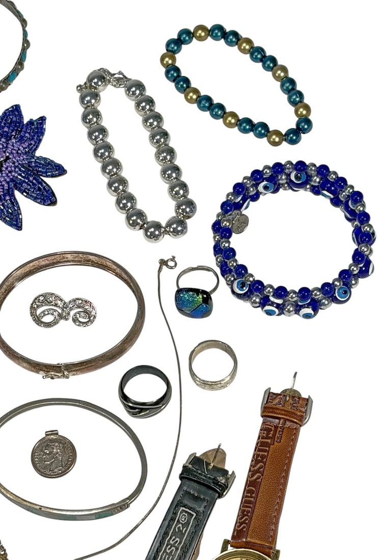 Bulova & Guess Watches & Costume Jewelry 54pc LOT - 4