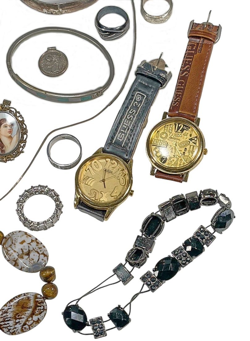 Bulova & Guess Watches & Costume Jewelry 54pc LOT - 5