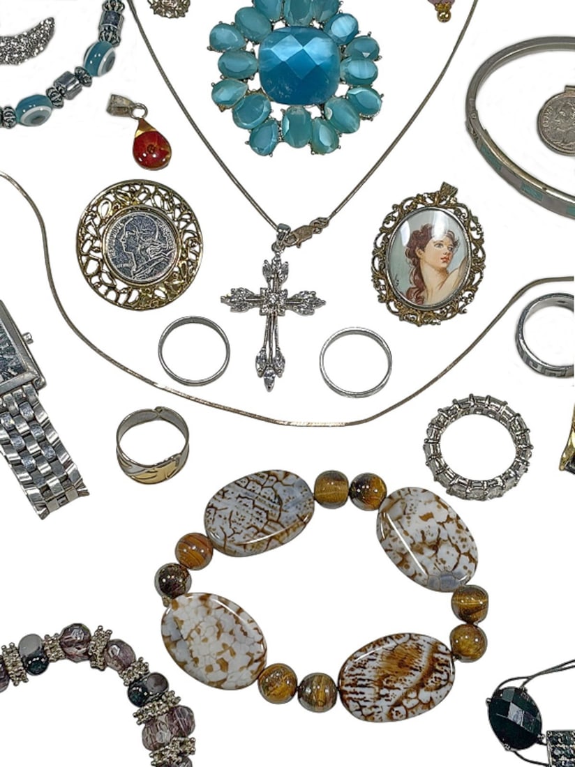 Bulova & Guess Watches & Costume Jewelry 54pc LOT - 6