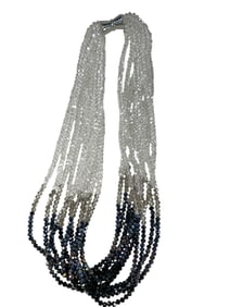 Black & White Glass Seed Beaded Necklace