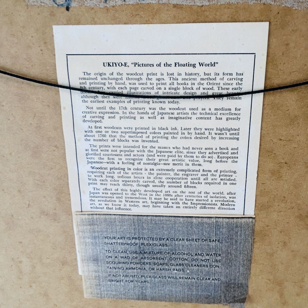 Japanese Pair Ukiyo-e Colored Wood Block Prints - 10