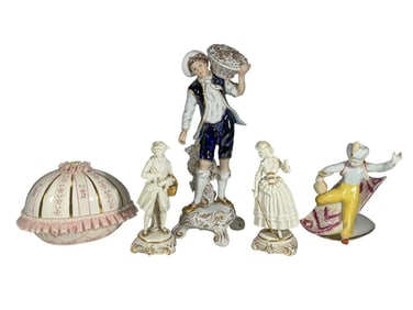 Hollohaza, R. Dux, Old Vienna & Irish 5pc LOT