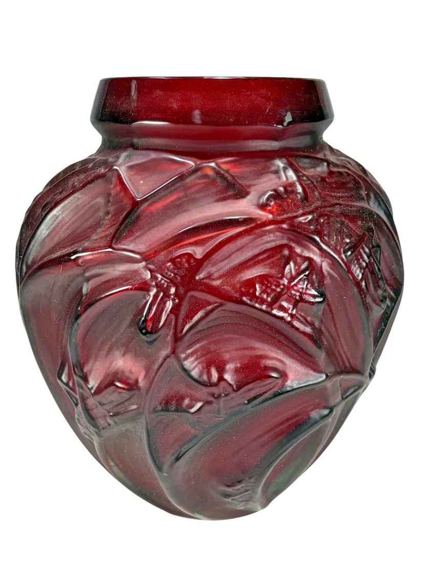 Sauterelles Grasshopper Vase after R. Lalique (1 of 6)