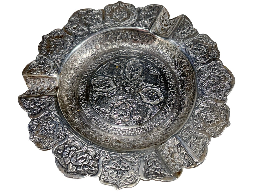 Vintage Persian 875 Silver Ashtrays 2pc LOT - 2