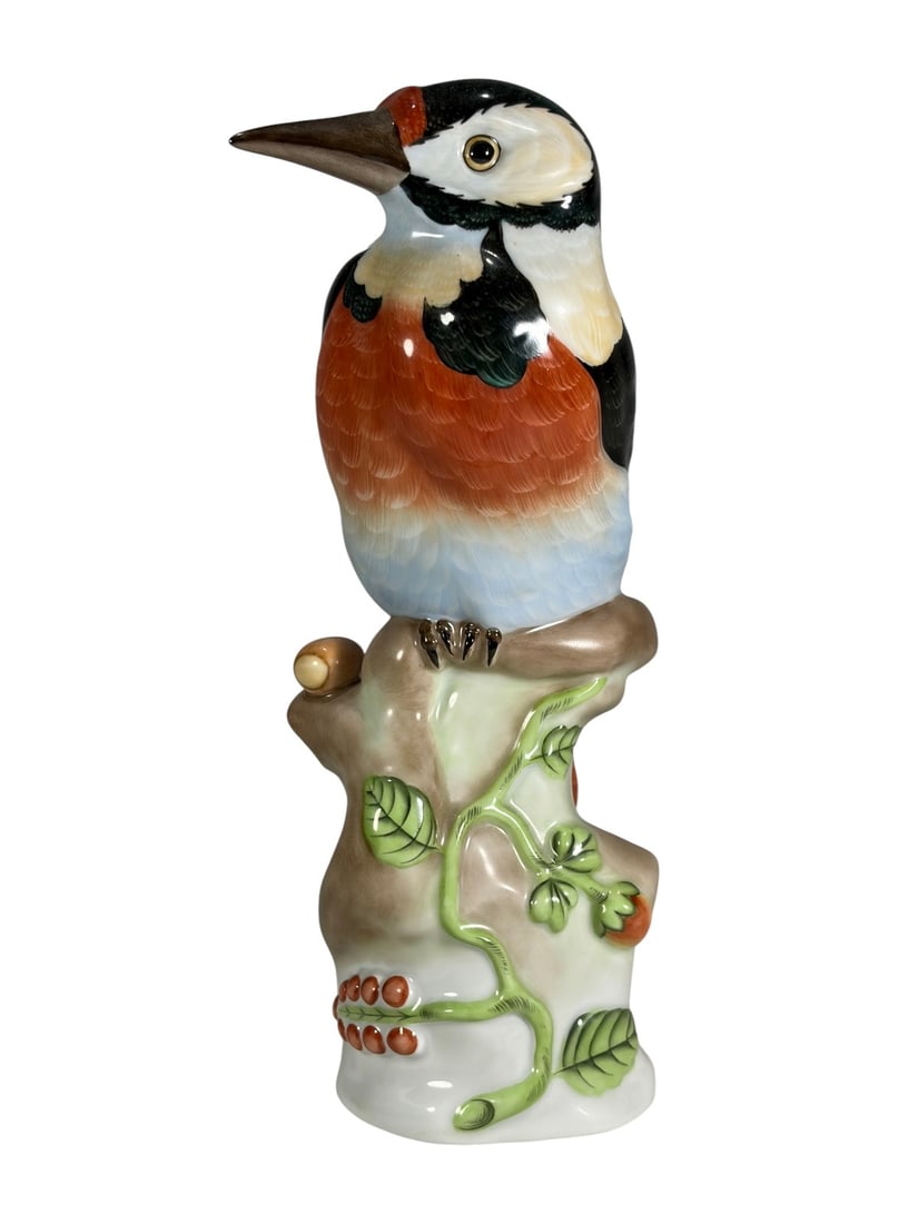 Herend Hungary Woodpecker Porcelain Figurine (1 of 5)