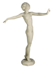 Hutschenreuther Nude Dancer Porcelain Figurine