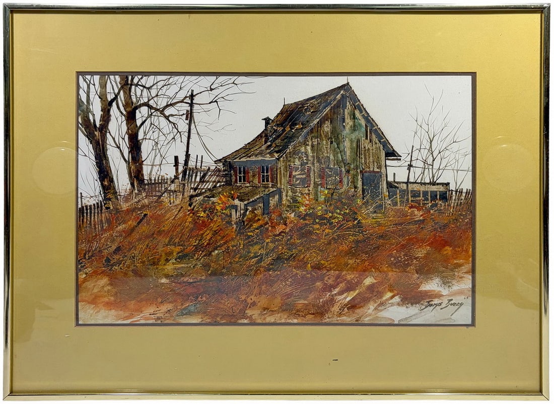 Borys Buzkij (XX-XXI) American Watercolor SIGNED (1 of 6)