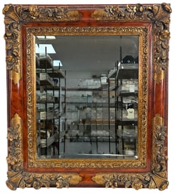 Gilt Baroque-Style Hallway Wall Mirror
