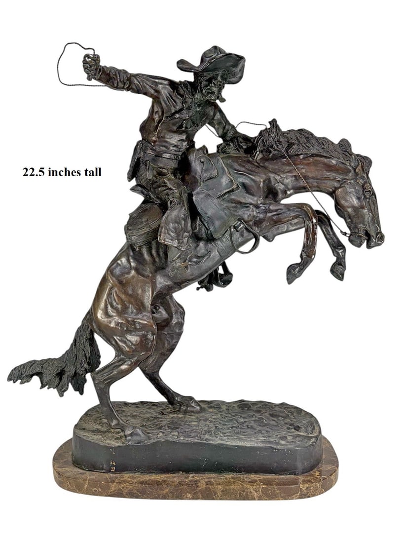After Frederic Remington The Bronco Buster Bronze (1 of 7)
