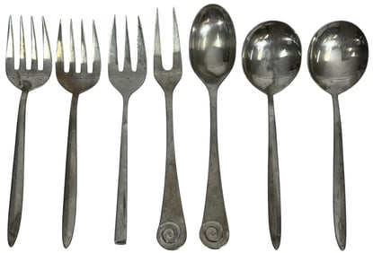 Ginkgo Oneida & Food Network Serving Utensils 7pcs