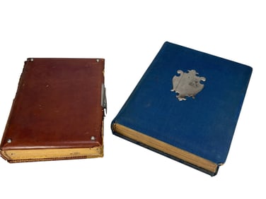 Antique European Picture Book Albums 2pc LOT