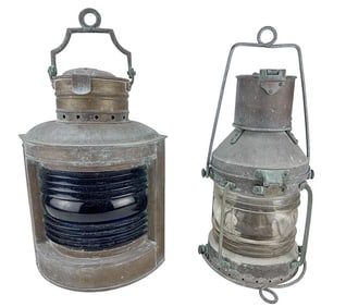 Perkins & William Harvie Ship Maritime Lantern LOT