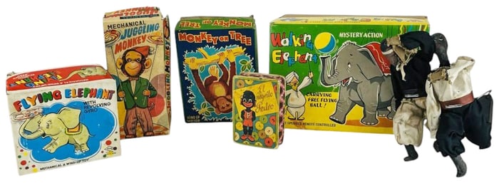 Tin Type Litho Key Wind & Battery Operated Toy LOT