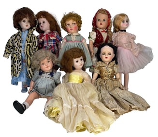 Arranbee, Alexander & Other Girl Dolls 8pc LOT