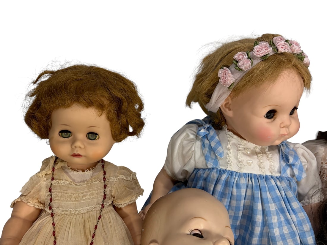 Madame Alexander Bisque & Rubber Dolls 5pc LOT - 2