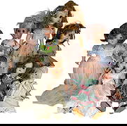 Ideal Doll Company American Girl Dolls 7pc LOT: Ideal Doll Company, group of seven vintage girl dolls made in the USA, featuring assorted sizes, styles, and period dresses. Marked examples present. The largest measures approximately 20 inches tall