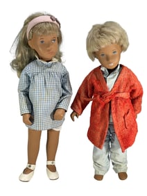 Trendon Ltd Sasha Boy & Girl Dolls 2pc LOT