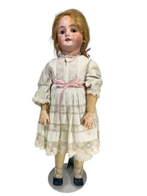 Simon & Halbig German Bisque Glass-Eyed Doll