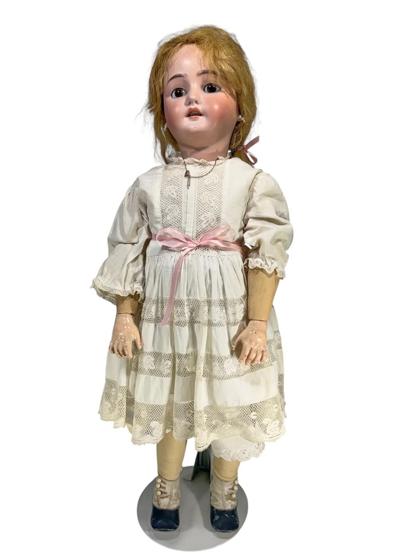 Simon & Halbig German Bisque Glass-Eyed Doll (1 of 7)