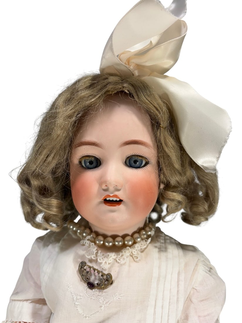 Simon & Halbig German Bisque Porcelain Girl Doll - 2