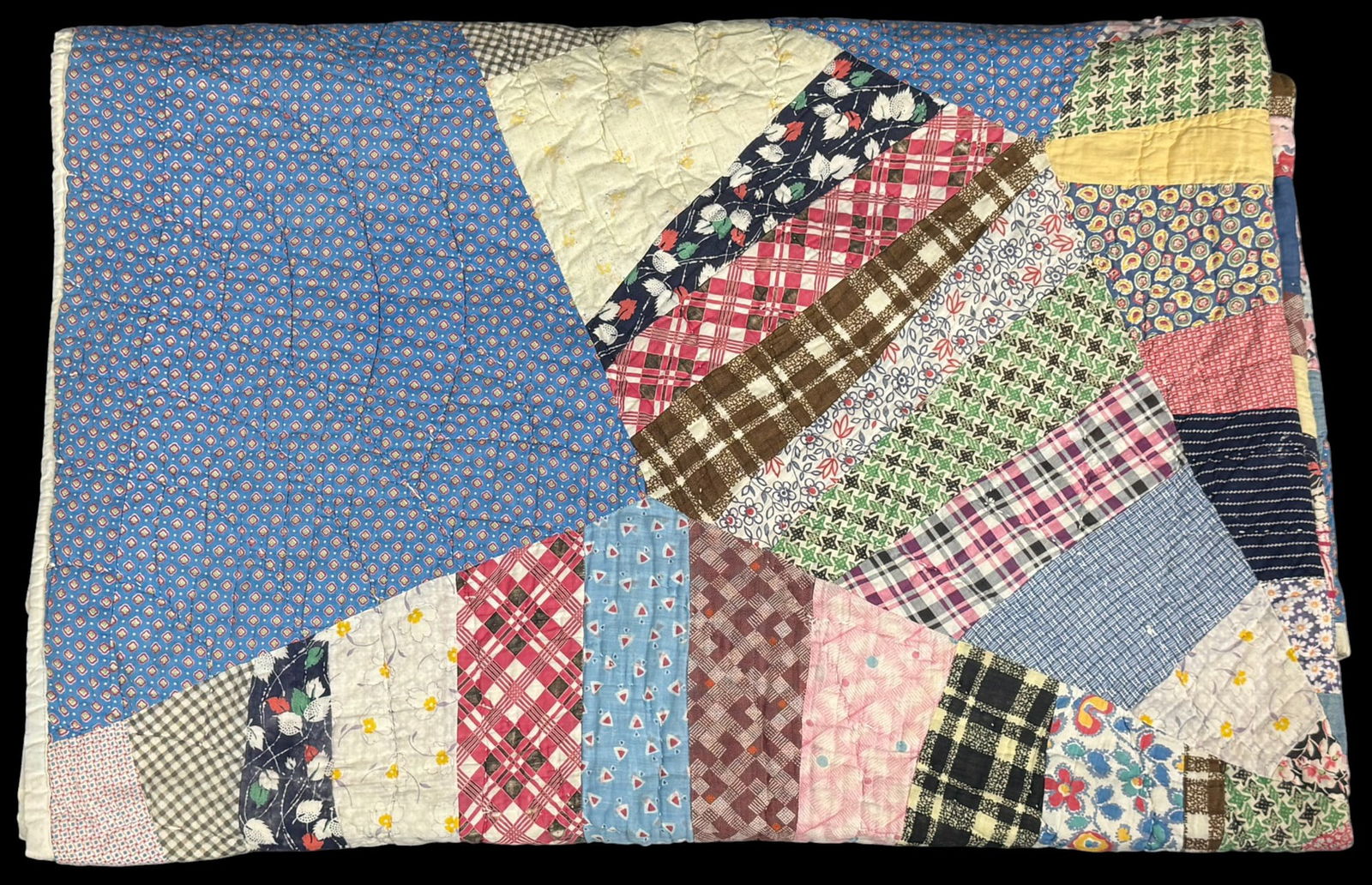 Cotton Hand Sewn Patchwork Quilt Blanket " x " - 2