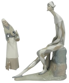 Lladro & Nao by Lladro Porcelain Figurines 2pc LOT