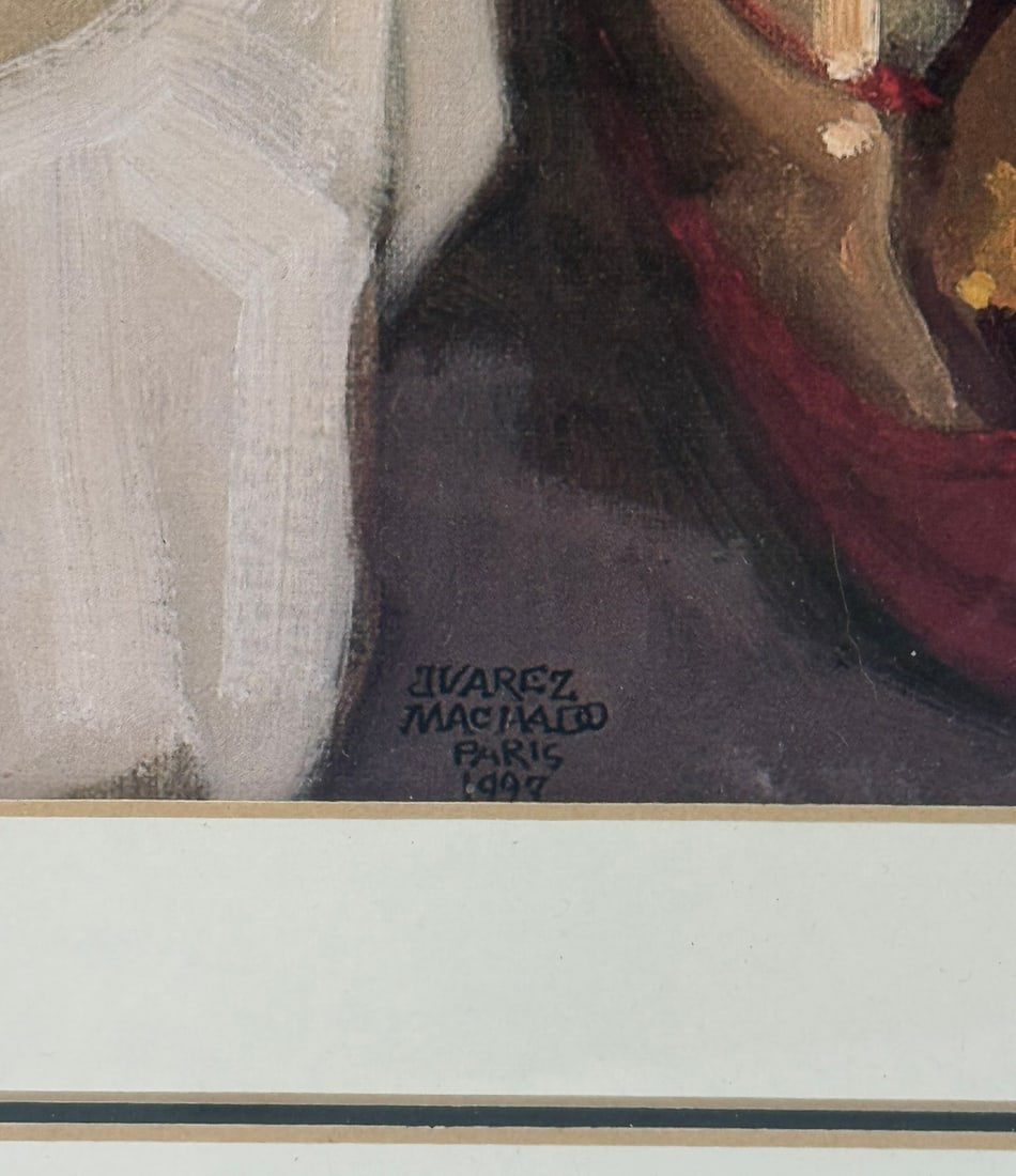 Juarez Machado Paris Cafe Scene Offset Lithograph - 5