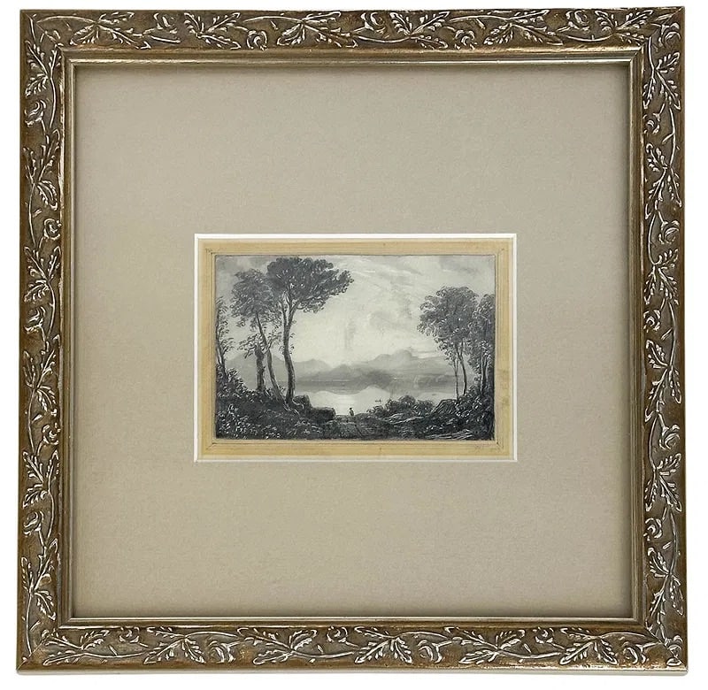 Robson Finder Inch Cailleach Loch Lomond Print: G.F. Robson, Inch Cailleach on Loch Lomond steel engraving, engraved by E. Finder from Landscape Illustrations of the Novels of the Author of Waverley, published 1833, depicting a landscape with