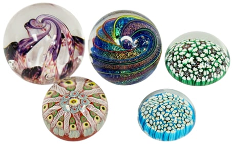 Selkirk, Strathearn & Murano Glass Paperweights