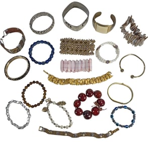 Assorted Bracelets Costume Jewelry 19pc LOT