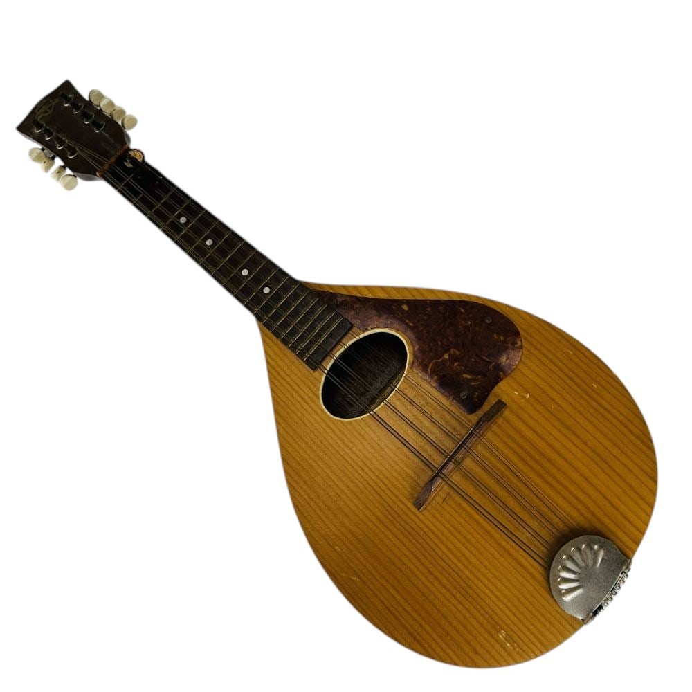 Favilla Mandolin Banjo 8 String Musical Instrument: Favilla mandolin with eight-string music instrument with, body, neck, headstock, tuners, bridge, tailpiece, pickguard, fretboard markers, and sound hole. Stamped Favilla.Dimensions: 25.5 X 9.25 X