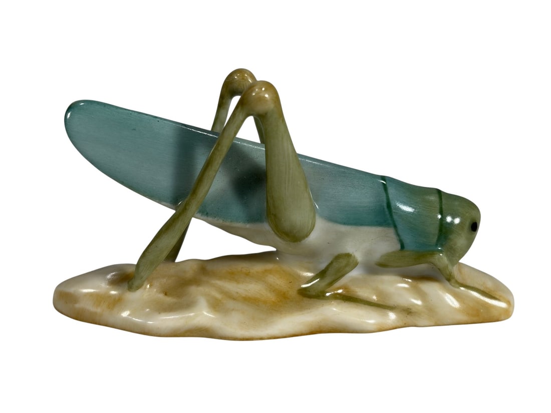 Herend Hungary Grasshopper Porcelain Miniature (1 of 4)